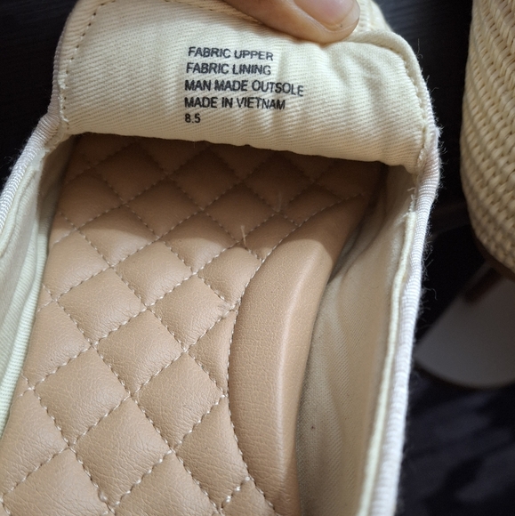 Birdies The Starling Loafers Women's Size 8.5 Natural Woven Flats Lattice Straw - Picture 5 of 7